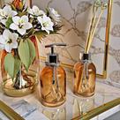 Kit Lavabo Completo Luxo Ambar Banheiro Presente Decoração