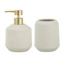 Kit Lavabo de Cimento Cinza Claro - 2 peças