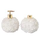 Kit Lavabo Difusor E Saboneteira Pontas De Quartzo Branco