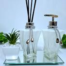 Kit Lavabo, Difusor, Saboneteira E Bandeja, Elegance 220 Ml Kit Lavabo, Difusor, Saboneteira E Bandeja, Elegance 220 Ml