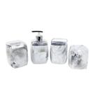 Kit lavabo e banheiro gota Branco Carrara