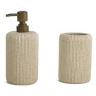 Kit Lavabo em Polirresina Rustico Areia com 2 peças Kit Lavabo em Polirresina Rustico Areia com 2 peças