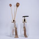 Kit Lavabo Luxo Branco Degradê com detalhes Dourado Kit Lavabo Luxo Branco Degradê com detalhes Dourado