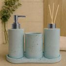 Kit Lavabo Luxo Completo com Bandeja Saboneteira Líquida e Aromatizador Acessórios Decorativos para Banheiro e Lavabo Kit Lavabo Luxo Completo com Bandeja Saboneteira Líquida e Aromatizador Acessórios Decorativos para Banheiro e Lavabo