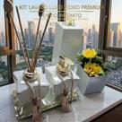 Kit Lavabo Luxo Porta Escovas Porta Sabonete líquido frasco para difusor em Vidro