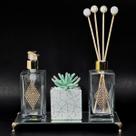 Kit Lavabo Paris 250ml Difusor Sabonete Bandeja Vidro + Vaso
