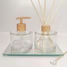Kit lavabo picolo tampa madeira 230ml + bandeja