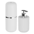 Kit Lavabo Porta Escova De Dentes Sabonete Líquido Pia Banheiro Luxo