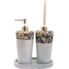 Kit lavabo saboneteira aromatizador de essências e suporte Kit lavabo saboneteira aromatizador de essências e suporte