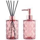 Kit Lavabo Saboneteira e Difusor Aromatizador Banheiro Luxo