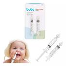 Kit Lavador Aspirador Nasal Seringa Ponta Silicone Buba Bebe