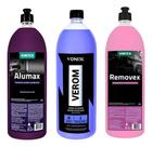Kit Lavagem Automotiva Removex + Alumax + Verom Vonixx 1,5l