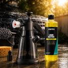 Kit Lavagem Carro Moto Pulverizador Snow Foam Manual e 01 Shapoo Automotivo Limpeza Técnica em Casa - Preto