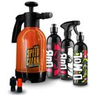 Kit Lavagem Completa e Proteção Dub Boyz Kers Speed Clean D-Mol Snow Many DWAX Cera Carnaúba 4 Itens