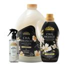 Kit Lavanderia Coala Chá Branco LavaRoupas Líquido 3L , Amaciante 1L, Odorizante 260ml. Sua Rotima Mais Perfumada