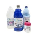 Kit lavanderia (lava roupa 2l / amaciante plus 2l / alvejante em po + ganhe alvejante sem cloro 2l)