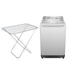 Kit Lavanderia: Máquina de Lavar Panasonic 14kg + Varal Alumínio Mor