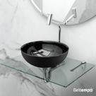 Kit Lavatório de Vidro Suspenso 50x35 com Cuba de Apoio 29cm Beltempo Kit Lavatório de Vidro Suspenso 50x35 com Cuba de Apoio 29cm Beltempo