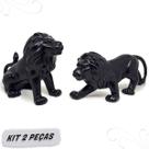Kit Leão Estatueta Estátual Animal Selva Decoração Para Sala Escritório Mesa Rack Estante Composição Ambientes Kit Leão Estatueta Estátual Animal Selva Decoração Para Sala Escritório Mesa Rack Estante Composição Ambientes