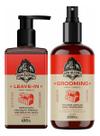 Kit Leave-in 120g E Grooming Cabelo Barba Negra Don Alcides