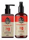 Kit Leave-in 120g E Grooming Cabelo Barba Negra Don Alcides