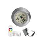 KIT LED 9W RGB CENTRAL E FONTE 12v P/ ILUMINAÇÃO PISCINA