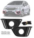 Kit LED DRL Luz Diurna Fit 2015 até 2017 Kit LED DRL Luz Diurna Fit 2015 até 2017