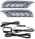 Kit LED DRL Luz Diurna Kicks Com Função Seta 2017 a 2020 Cromado