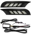 Kit LED DRL Luz Diurna Kicks Com Função Seta 2017 a 2020 Preto