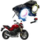 Kit Led Farol Milha Moto CB650F 2015 2016 2017 2018 2019 Angel Eye U7