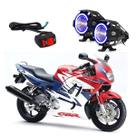 Kit Led Farol Milha Moto CBR 600F 1992 a 2013 Angel Eye Azul U7 Kit Led Farol Milha Moto CBR 600F 1992 a 2013 Angel Eye Azul U7