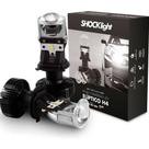 Kit Led H4 Mini Projetor Canhão Eliptico Shocklight Carro