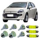 Kit Led Interno Externo Fiat Punto 2007 A 2017 Teto Placa Ré