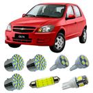 Kit Led Interno Externo GM Celta 2001 A 2017 Ré Placa Teto Farolete