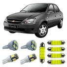 Kit Led Interno Externo GM Classic Ré Teto Placa Farolete