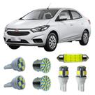 Kit Led Interno Externo GM Prisma Teto Placa Ré Farolete