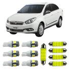Kit Led Interno Externo Grand Siena Teto Placa Farolete Ré