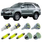 Kit Led Interno Externo Toyota Hilux SW4 2009 A 2011 Teto Ré