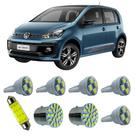 Kit Led Interno Externo VW UP Teto Placa Ré Farolete Top