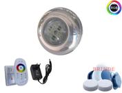 Kit led luminaria piscina inox - 01 led 15w + central touch + fonte