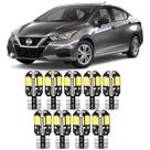 Kit Led Premium Internas Nissan Novo Versa 2021 A 2025 T10 Branco Branco-frio
