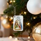 Kit Lembrancinhas Chaveiros de Natal em MDF Mensagens e Ilustrações Festivas