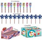 Kit Lembrancinhas com Doces e Catavento Brinquedo 80 Itens