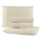 Kit Lençol 4pçs Roupa de Cama Micropercal 300 Fios Duradouro