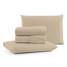 Kit Lençol Queen 3 Peças 100% Algodão Percal 200 Fios