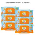 Kit Lenços Toalhas Umedecidas Baby Club 140 Folhas Aloe Vera (6 unidades)