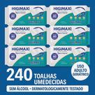 Kit Lenços Umedecidos Higimaxi Toalhas Umedecidas Higiene Corporal Uso Geriátrico Sem Álcool