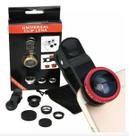 Kit Lente 3 Em 1 Macro Wide Fish Eye Olho De Peixe Universal