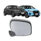 kit Lente Espelho Nissan Kicks e base 2018 2022 2023 2024 Convexo