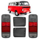 Kit Lente Lanterna Traseira E Pisca Kombi 1976 à 2014 Fumê